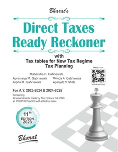  Buy DIRECT TAXES READY RECKONER with FREE ebook access